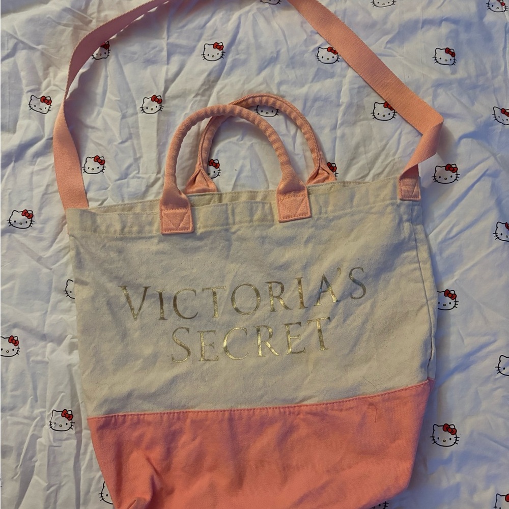 Victoria's Secret Pink and Cream Tote